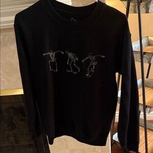 Full Tilt Black Skeleton Graphic Hoodie